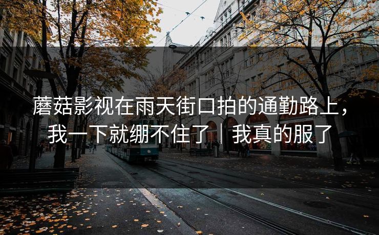 蘑菇影视在雨天街口拍的通勤路上，我一下就绷不住了｜我真的服了